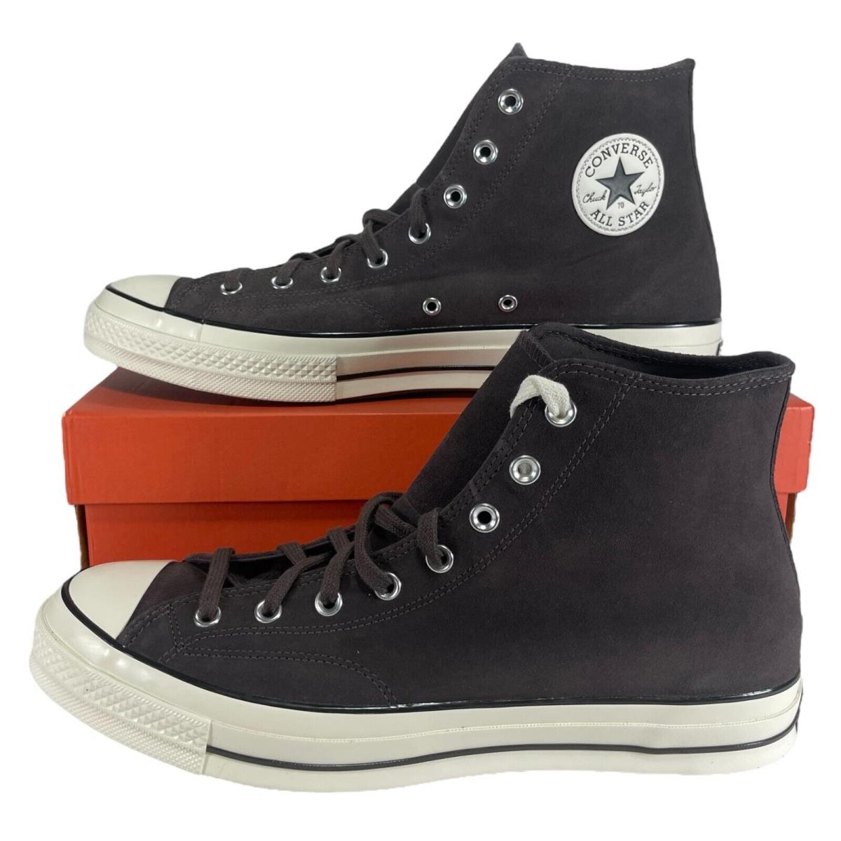 Converse Chuck 70 Hi Suede Coffee Nut Brown Sneaker 172693C Men`s Shoe Size 13