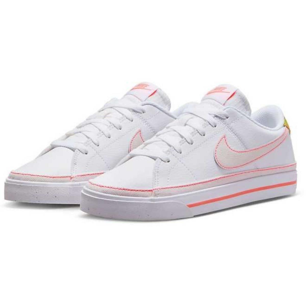 Nike shoes Court Legacy - White , White/Pink Punch/Green Cactus Manufacturer 9