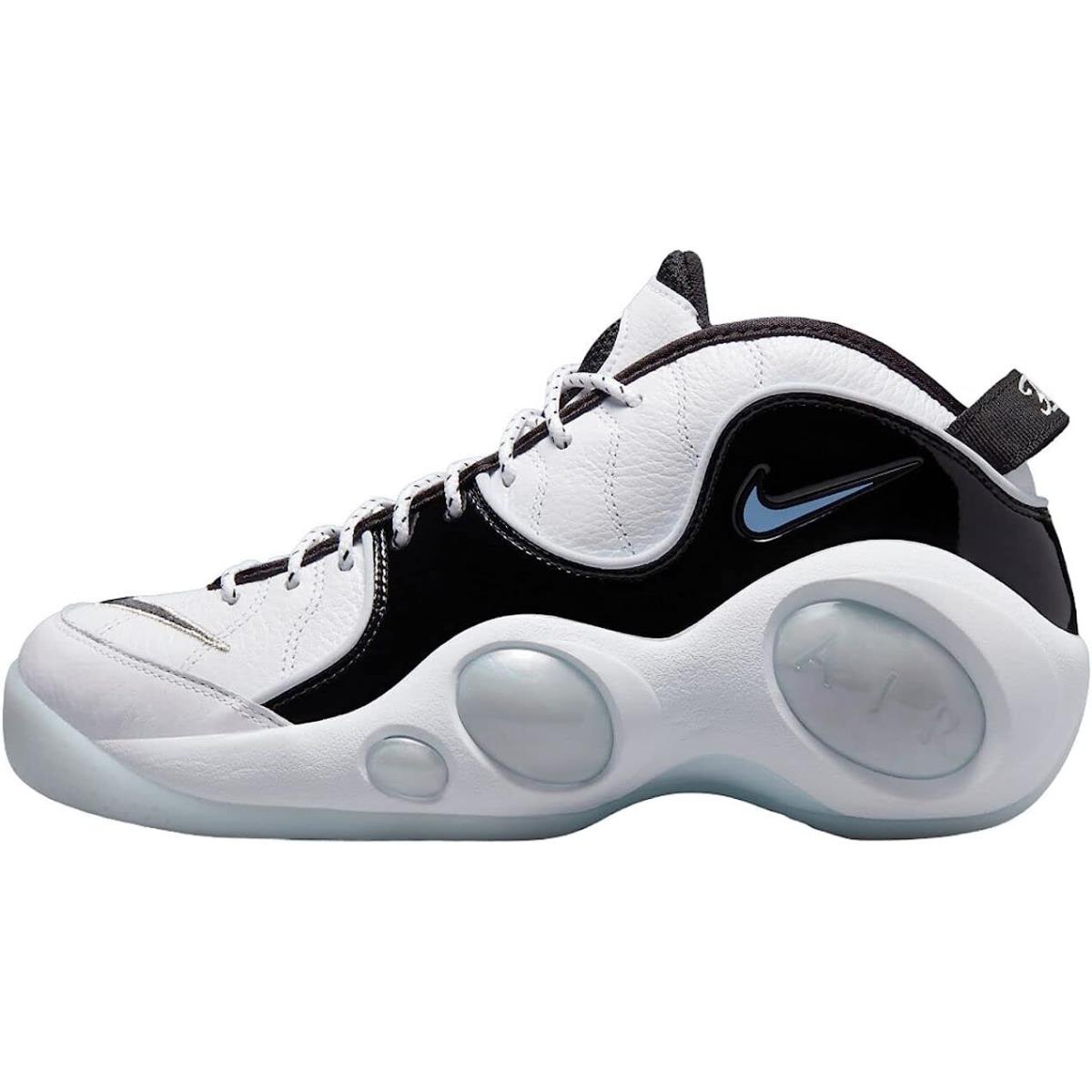 Nike Air Zoom Flight 95 OG Men`s Basketball Shoes - White/Multi-color/Black/Football Grey