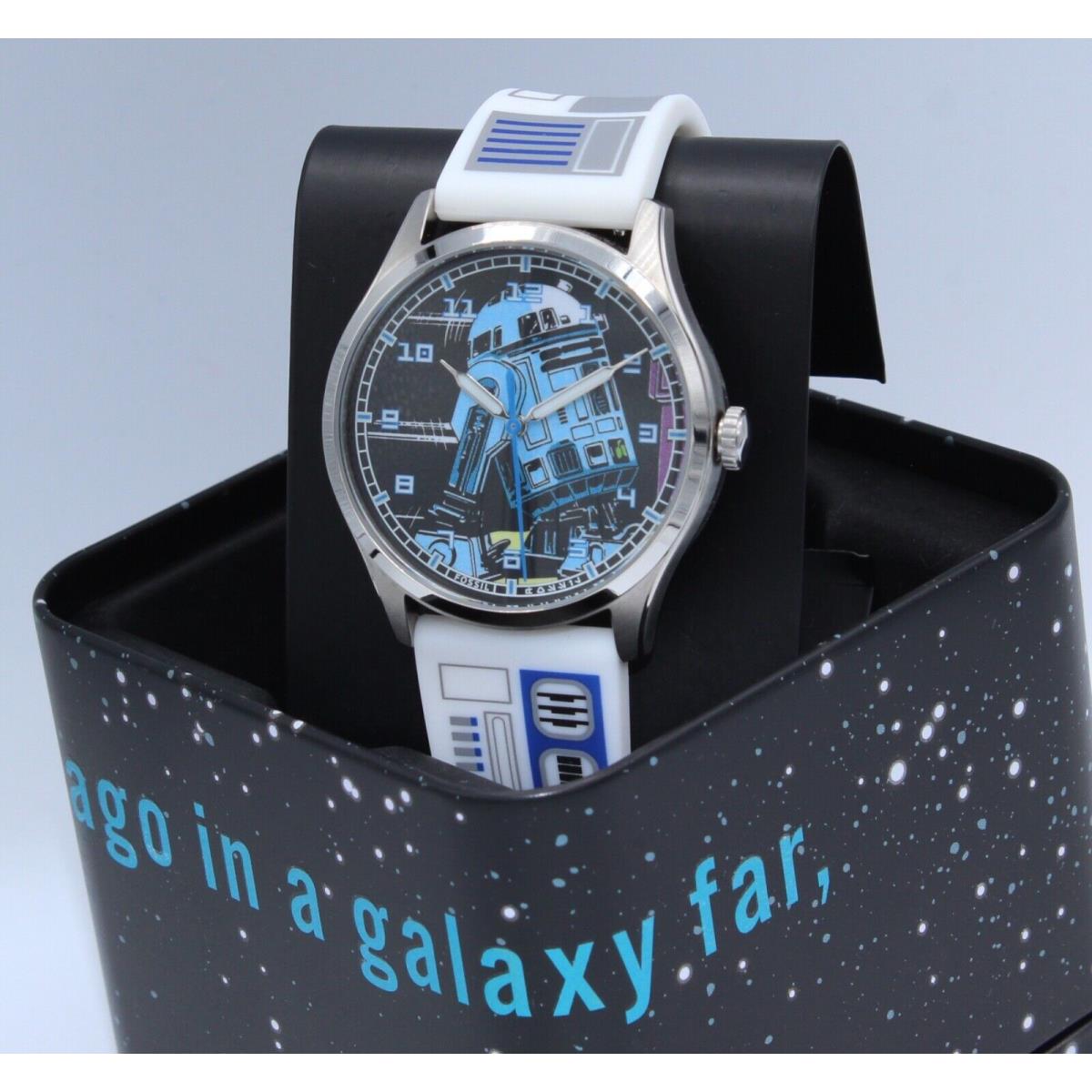 Fossil Star Wars R2-D2 Black White Silicone Men`s SE1105 Watch