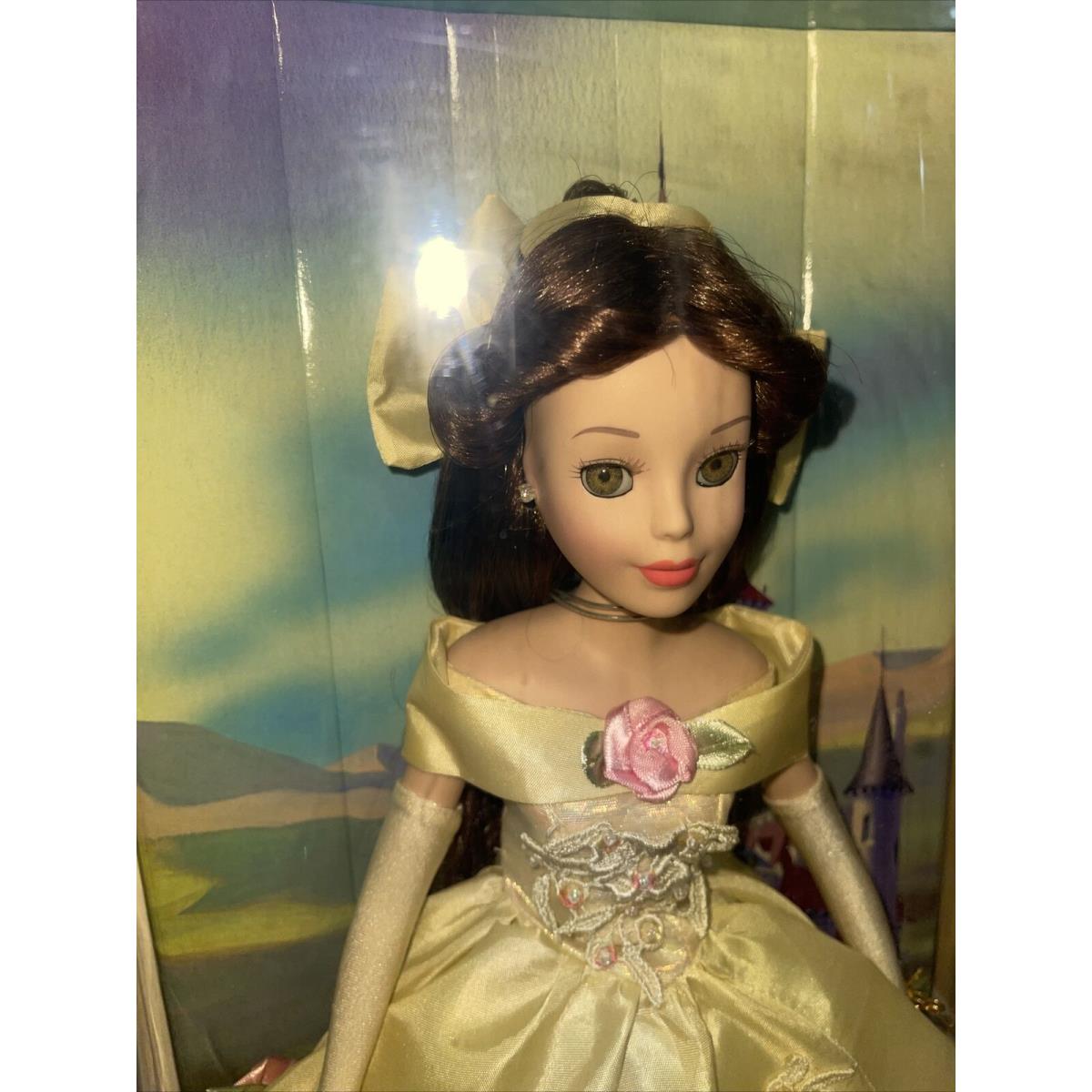 2004 Disney Princess Belle Porcelain Keepsake Doll Beauty Beast Brasskey