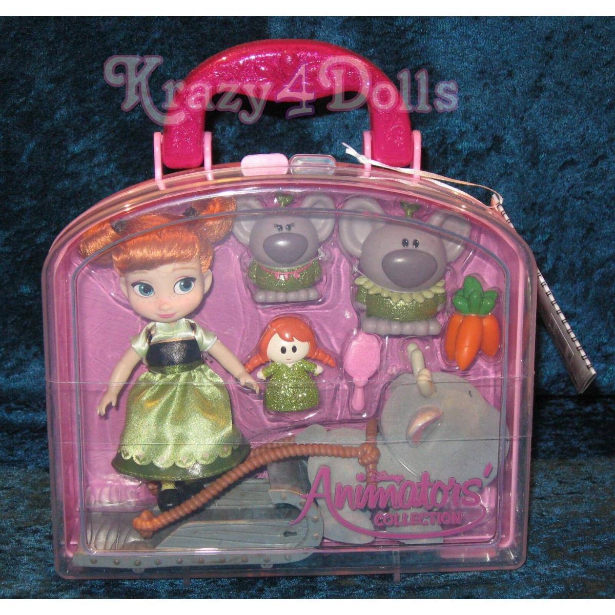 Disney Animators` Collection Mini Doll Play Set Anna