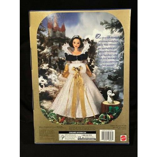 Barbie Doll Disney Snow White Holiday Princess Collection Mattell 19898