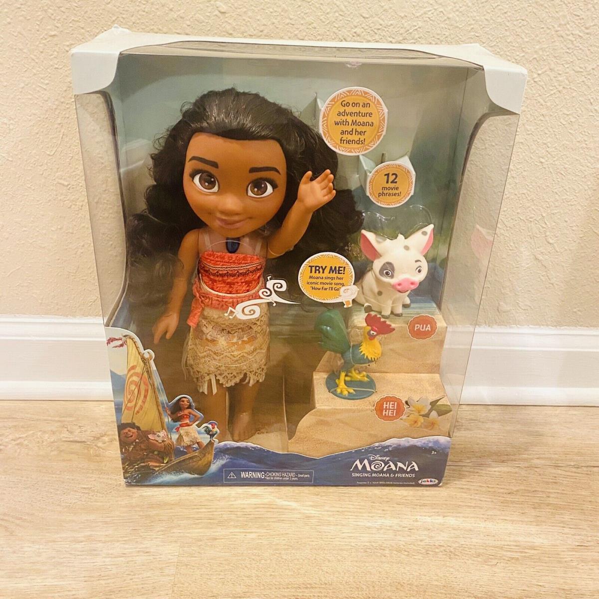 Disney Moana 2016 Singing Adventure Doll Friends Play Set Toys