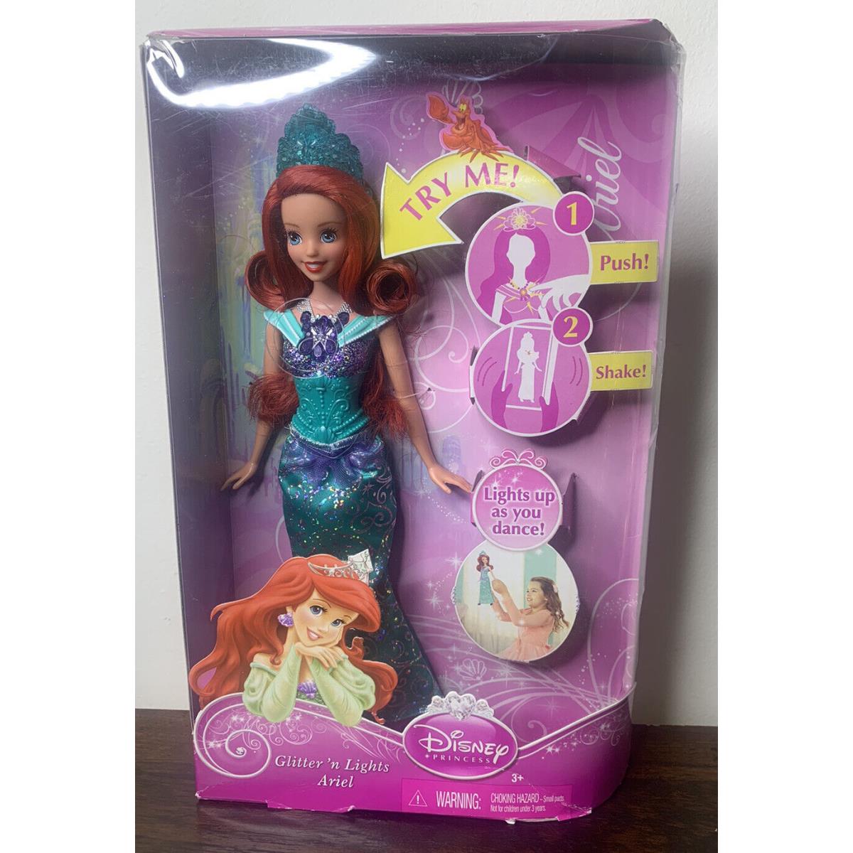 Disney Princess Glitter n Lights Ariel Doll 2013 Read