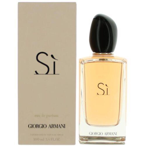 Giorgio Armani Women`s Eau De Parfum Spray Si Italian Garden Fragrance 3.4 oz