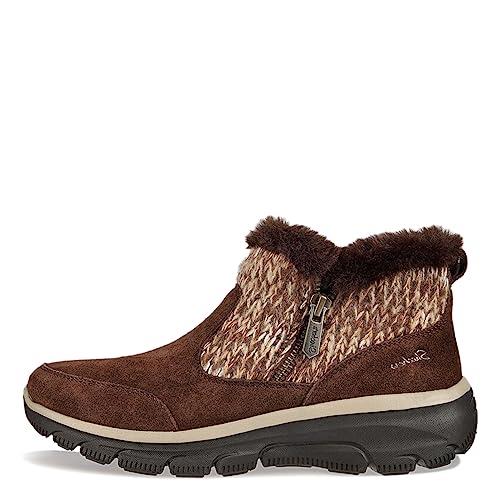 Skechers Women`s Easy Going-warmhearted Ankle Boot Chocolate