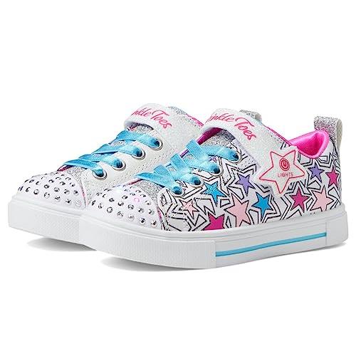 Skechers Unisex-child Twinkle Sparks-shimmer Star White/Multi