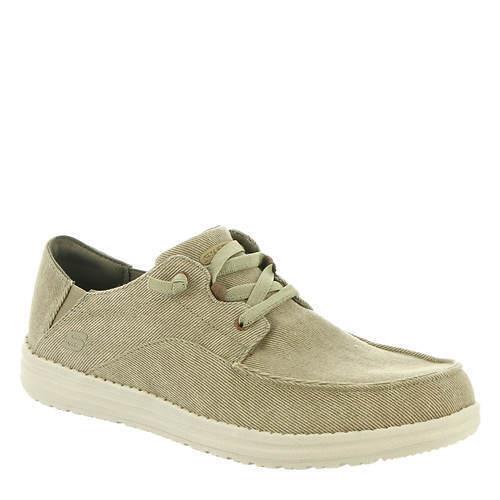 Mens Skechers Usa Melson-volgo Tan Canvas Shoes
