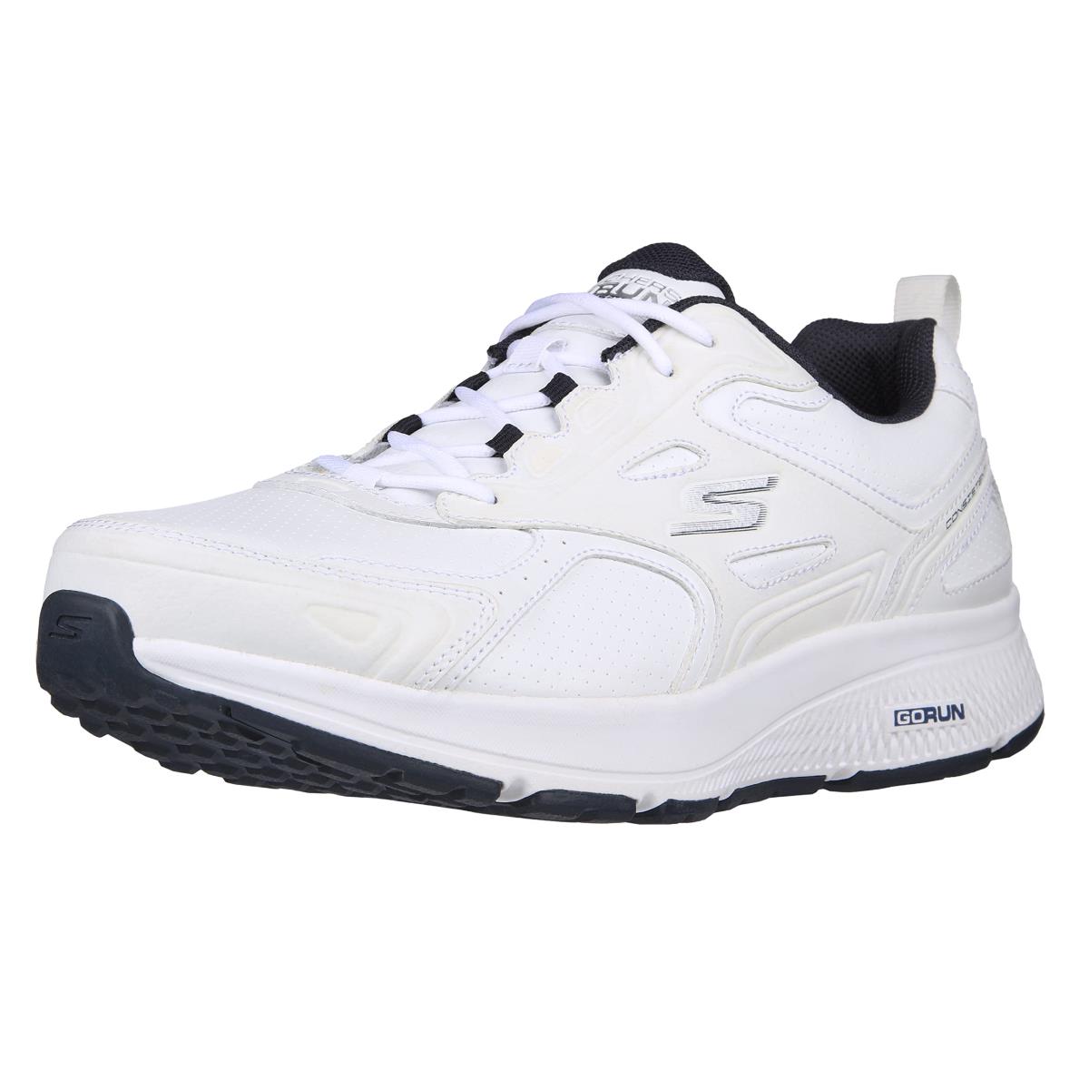 Skechers Men`s Go Run Consistent-leather Cross-tra White/Navy