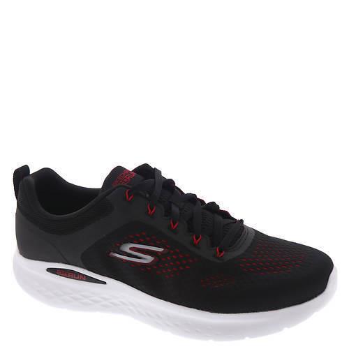 Mens Skechers Performance GO Run LITE-220894 Black White Red Mesh Shoes