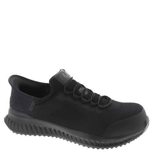 Mens Skechers Work Slip-ins: Tilido-fletchit Black Mesh Shoes