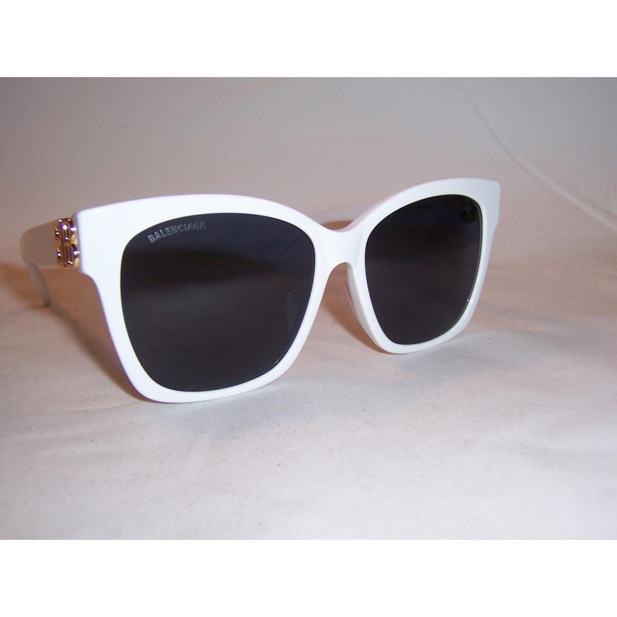 Balenciaga Sunglasses BB 0102SA 004 White/blue 57MM 0102