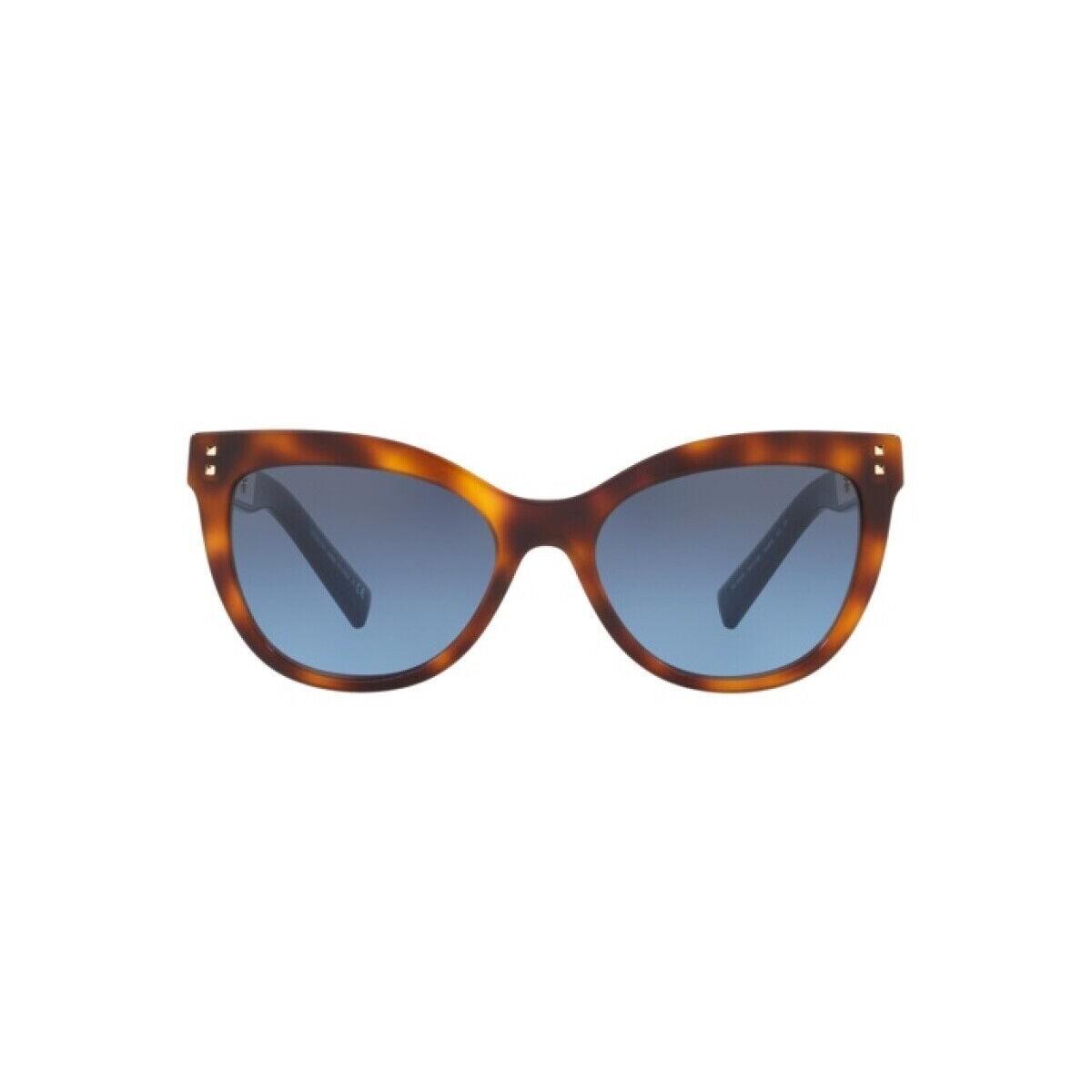 Valentino Sunglasses VA4049 50118F Havana Gradient Blue Lens