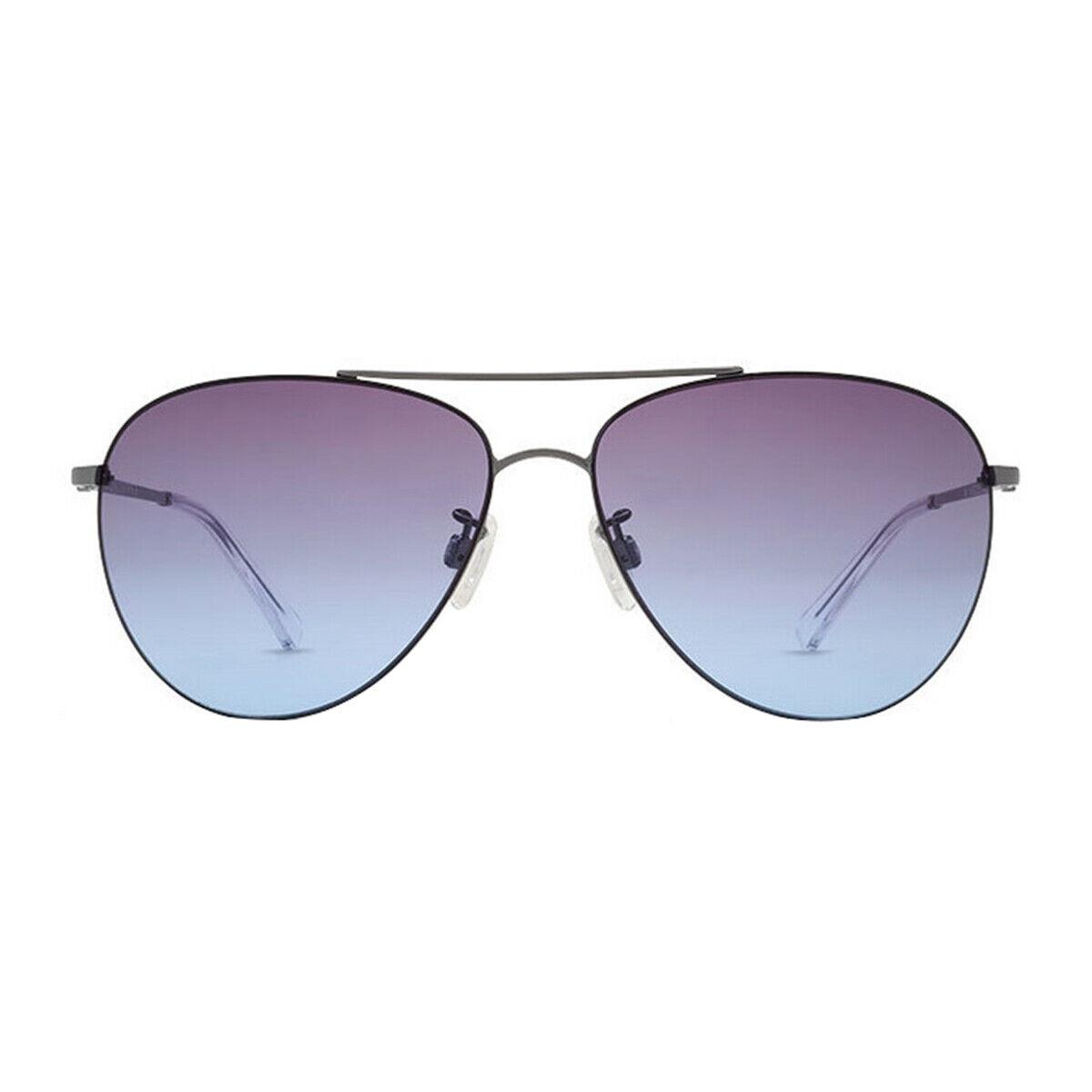 Vonzipper Men`s Wingding Gunmetal Gloss/gray Blue Gradient Sunglasses