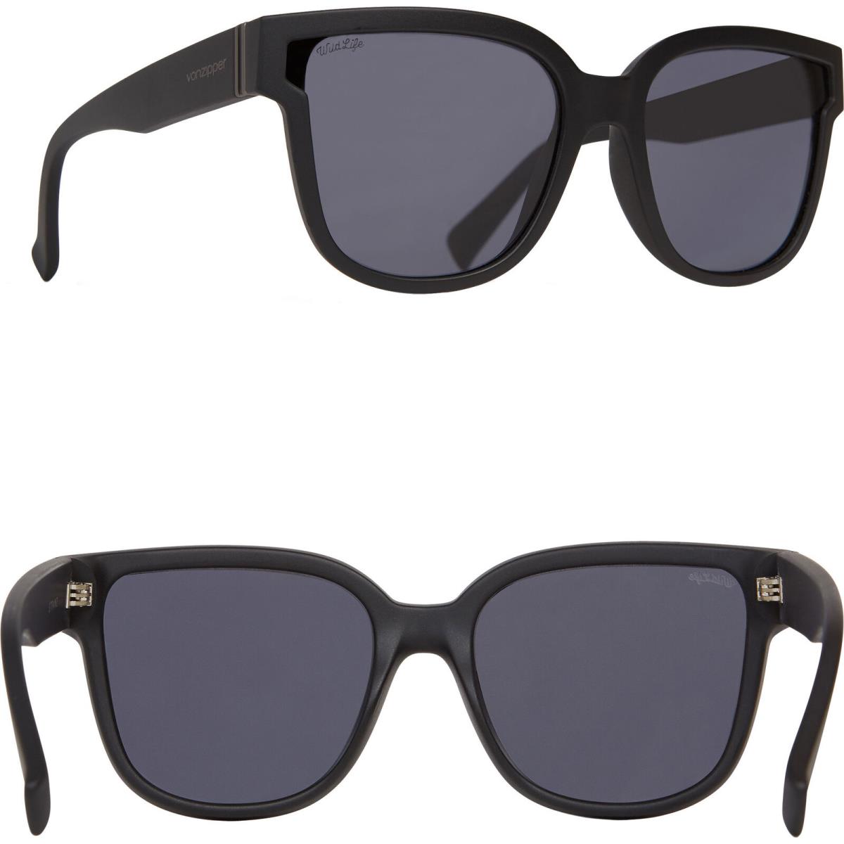 Vonzipper Men`s Stranz Polarized One Size Black Satin/grey Sunglasses