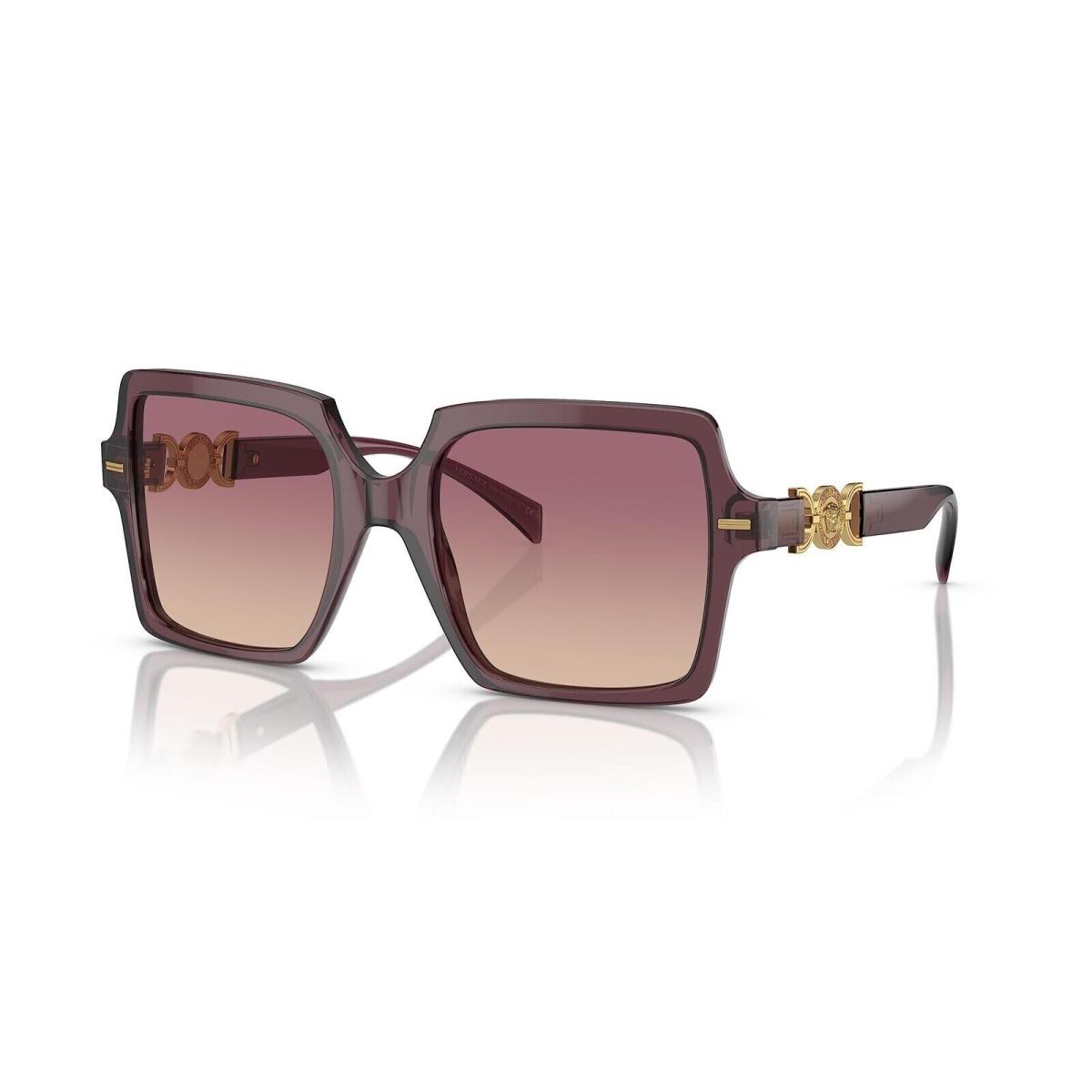 Versace Sunglasses VE4441 520968 Transparent Violet / Brown Gradient Pink Lens