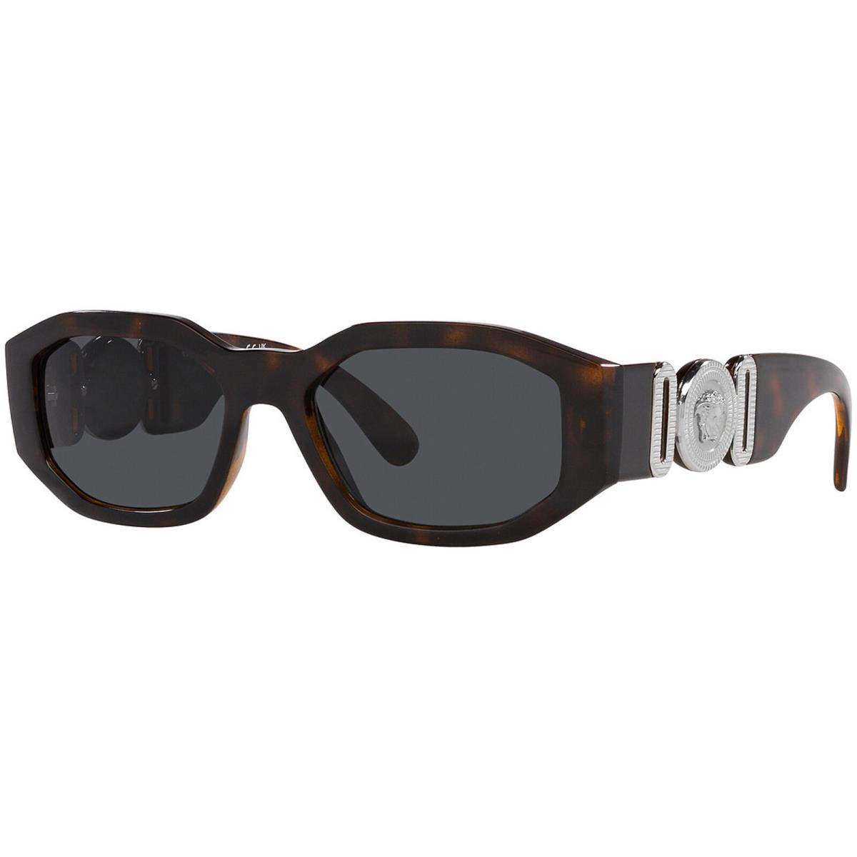 Versace Medusa Biggie Women`s Geometric Sunglasses - VE4361 542387 53 - Italy - Frame: Havana, Lens: Dark Gray