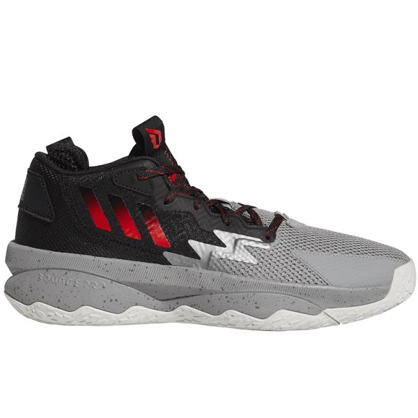 Adidas Dame 8 Bridge City HR1558 Grey Red Black Mens Basketball Shoes Sneakers - Grey Three / Red / Core Black, Manufacturer: Grey Three / Red / Core Black