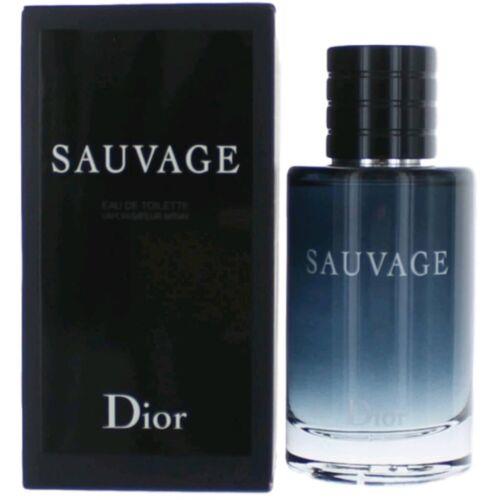 Christian Dior Men`s Eau De Toilette Spray Sauvage Radically Fresh Scent 2 oz