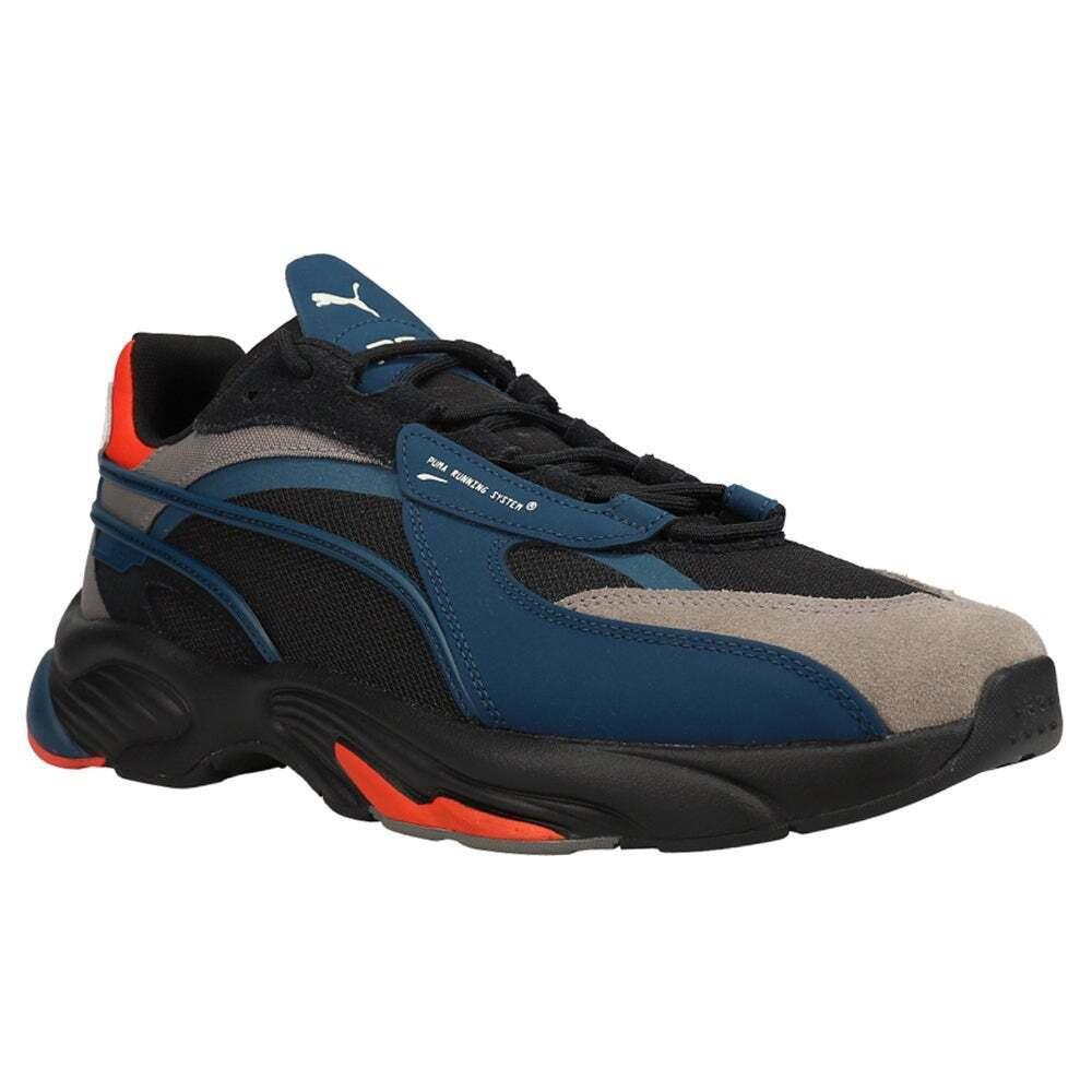 Puma Rsconnect Dust Lace Up Mens Black Blue Sneakers Casual Shoes 382088-05