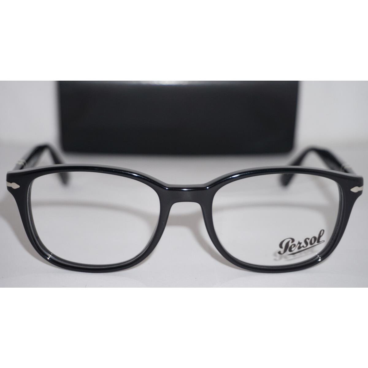 Persol Eyeglasses RX Black Silver 3163-V 95 54 19 145