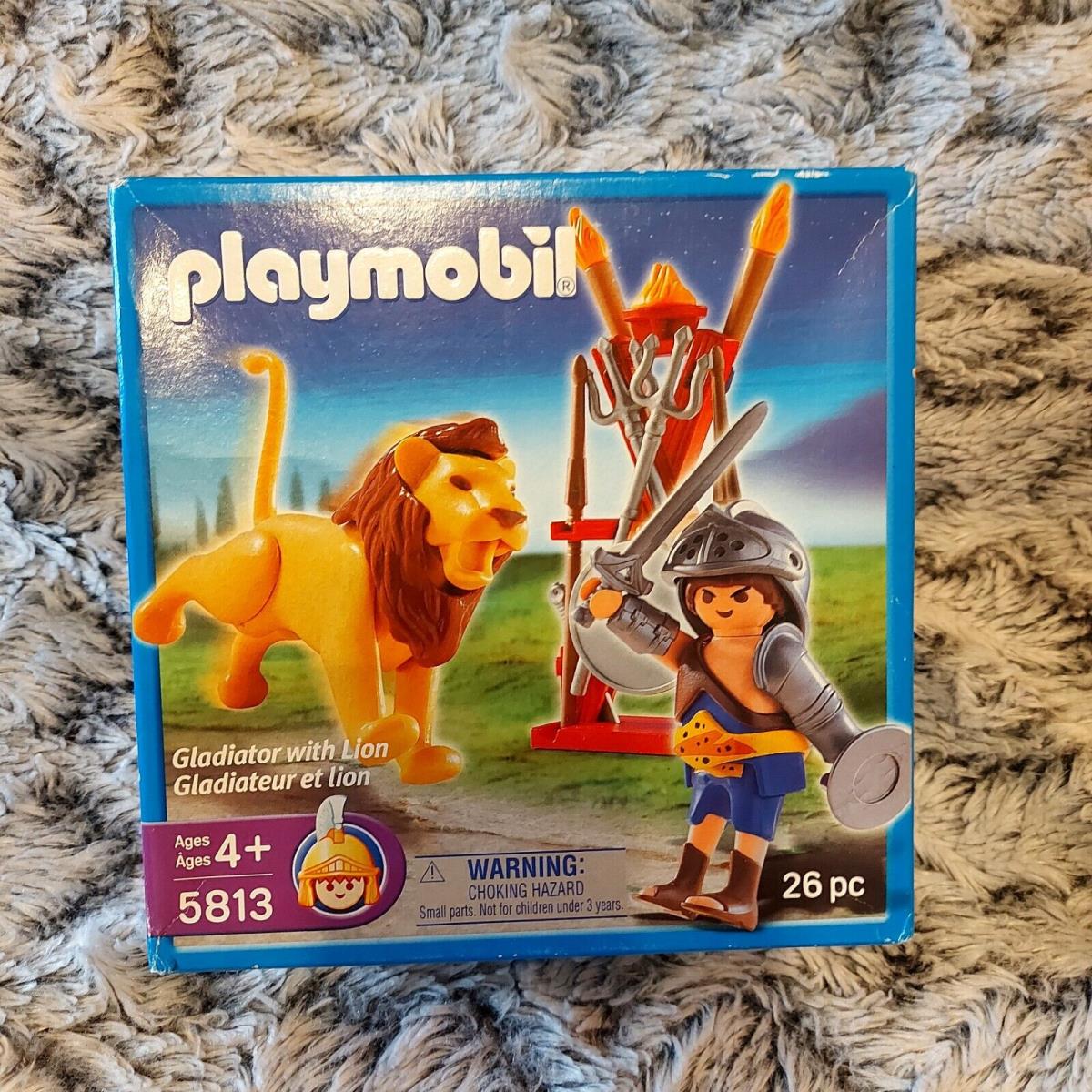 Playmobil 5813 Gladiator with Lion - Box Retired Vintage Rare Roman