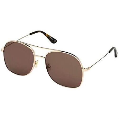 Tom Ford Sunglasses - Delilah FT0758 28E - Shiny Rose Gold 58-18-140