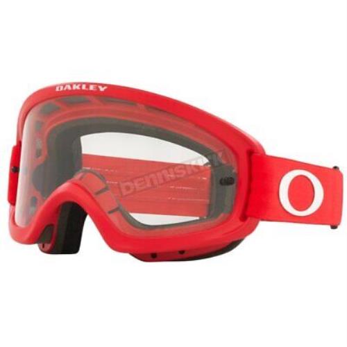 Oakley Youth Red O-frame 2.0 Pro XS MX Goggles W/clear Lens - 0OO7116 711618 - Frame: Red, Lens: