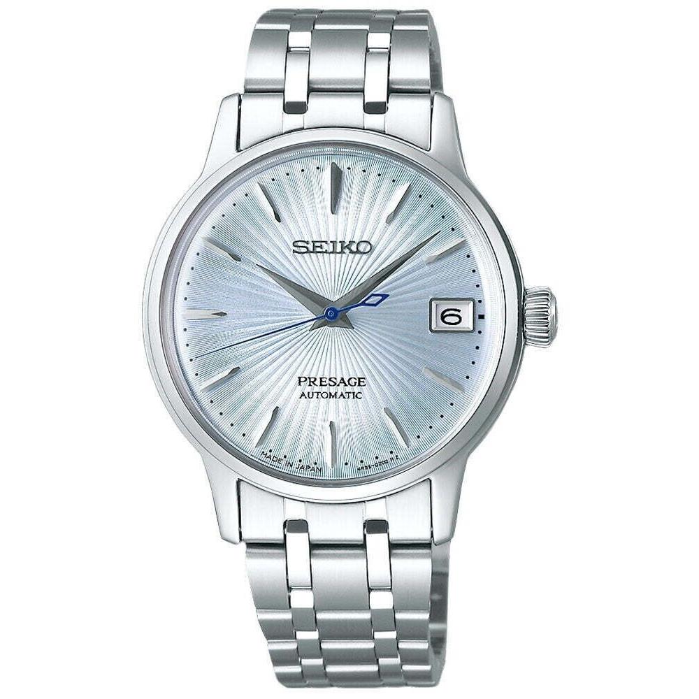 Seiko Women`s Presage Cocktail Automatic Stainless Steel Blue Dial Watch SRP841 - Blue