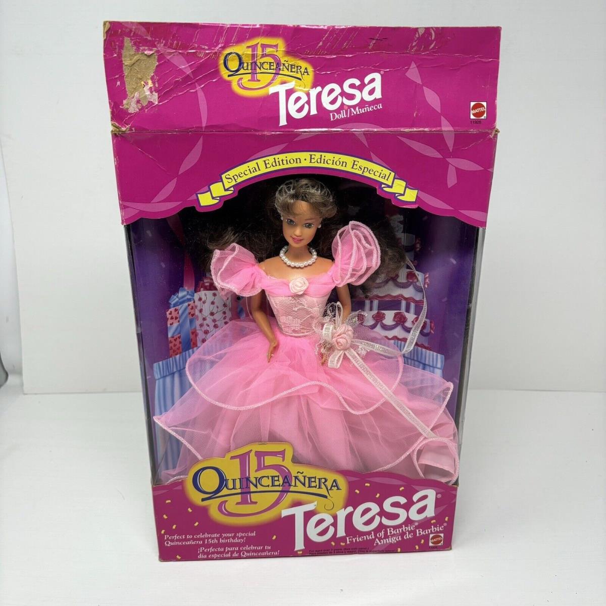 15 Quinceanera Teresa Barbie Doll 1994 Nrfb 11928