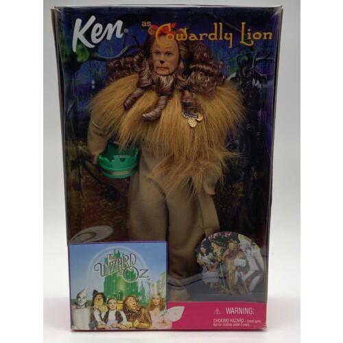 Vintage The Wizard of OZ Ken as Cowardly Lion Barbie Doll 1999 Box
