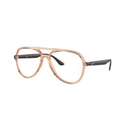 Ray Ban RX4376V-8172-57 Transparent Brown Eyeglasses