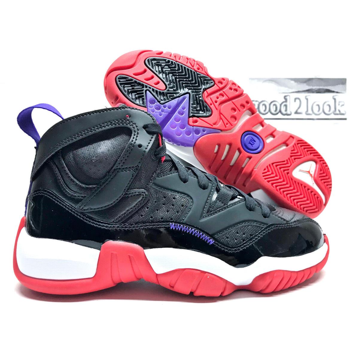 Nike Air Jordan Jumpman Tow Trey Reptors Black/red Size Women`s 6.5 DR9631-001 - Black