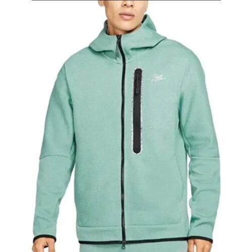 Nike Sportswear Tech Fleece Hoodie Bicoastal Green/heather DR9150-361 Men`s XL