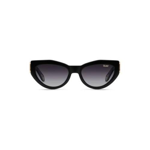 Quay Australia Mad Cute Polarized Sunglasses Xsaweetie Cat Eye Gold Accents