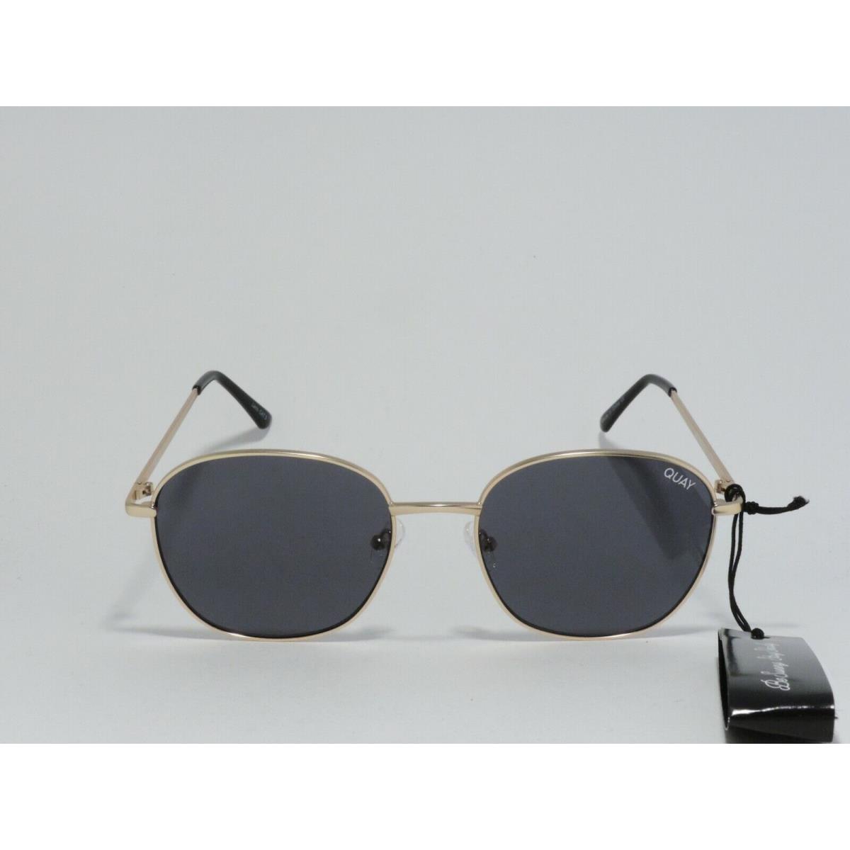 Quay Australia Jezabell Classic Round Oversized Sunglasses Gold/smoke 10225