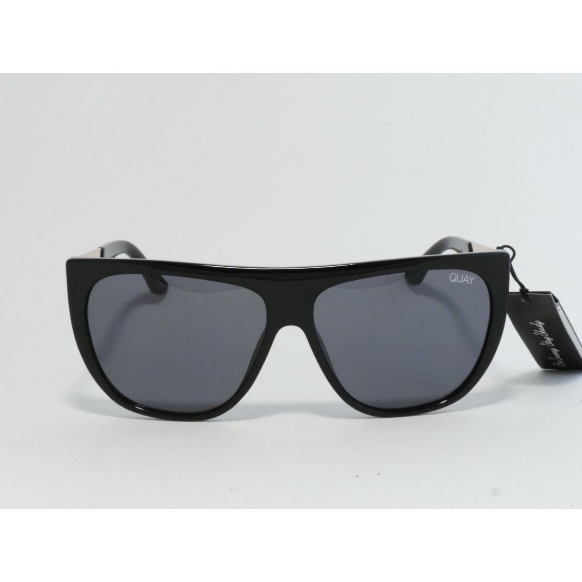 Quay Australia Drama BY Day Oversized Flat Top Sunglasses Black/smoke 38583