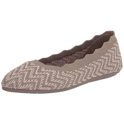 Skechers Women`s Cleo 2.0-Like Treasure Ballet Fla Taupe | - Skechers ...