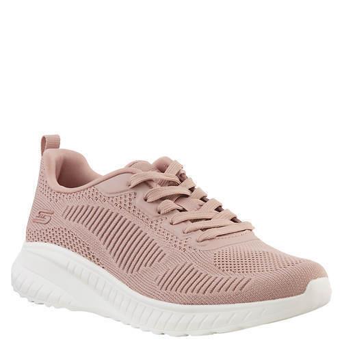 Womens Skechers Bobs Squad Chaos-face Off Sneaker Blush White Mesh Shoes