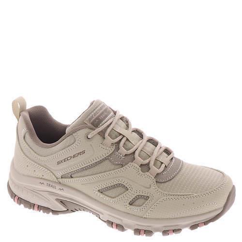 Womens Skechers Sport Hillcrest-pathway Finder Taupe Leather Shoes Medium/Regular (M)