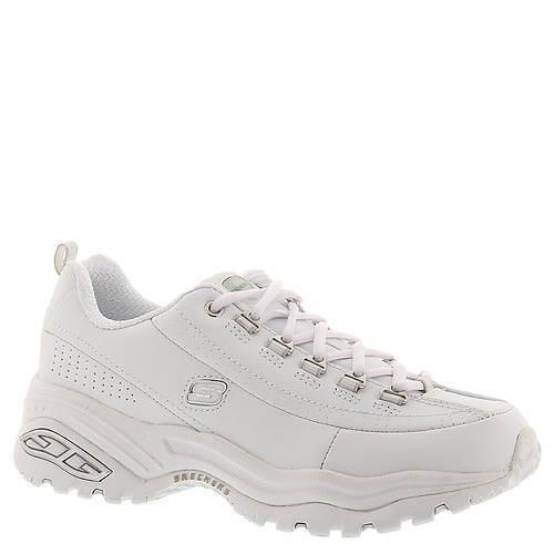 Womens Skechers Sport 1728 Premium White Leather Shoes - White