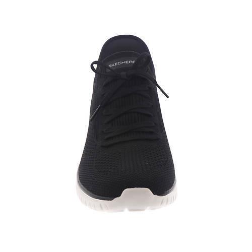 Womens Skechers Sport Active Slip-ins Virtue-divinity Black White Mesh Shoes Medium/Regular (M)