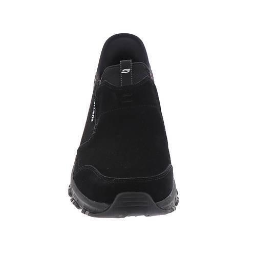 Womens Skechers Sport Slip-ins: Hillcrest-sunapee Black Leather Shoes Medium/Regular (M)