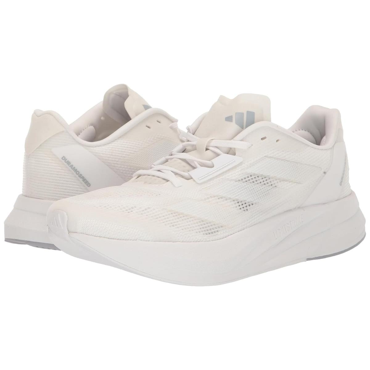 Woman`s Sneakers Athletic Shoes Adidas Running Duramo Speed Footwear White/Footwear White/Halo Silver