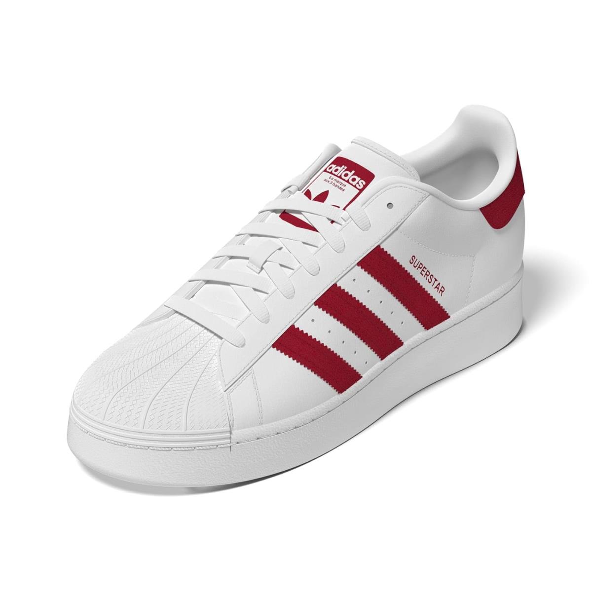 Unisex Sneakers Athletic Shoes Adidas Originals Superstar Xlg White/Better Scarlet/Footwear White