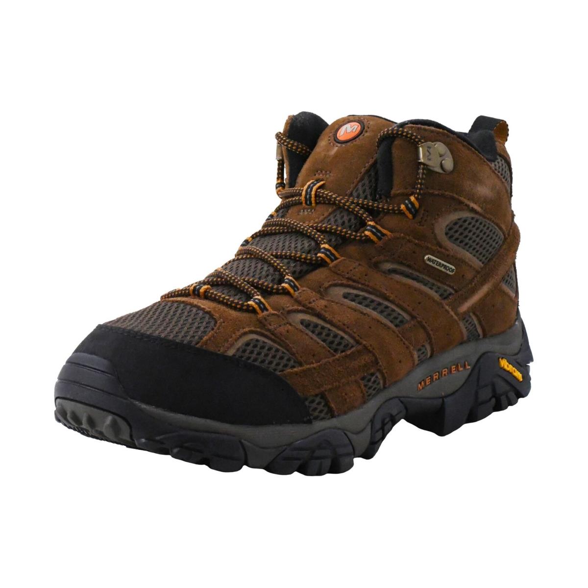 Merrell Men`s Moab 2 Mid Waterproof Hiking Boot 10 Earth