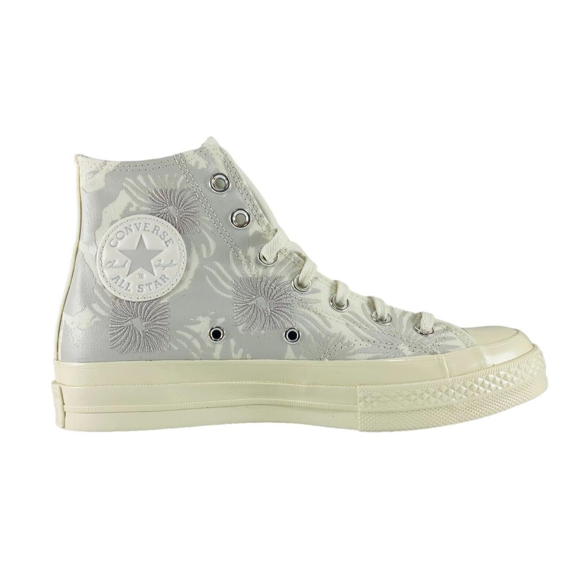 Converse Chuck 70 Hi Floral Print Grey Cream Sneakers Women`s Shoes A04368C
