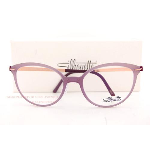 Silhouette Eyeglass Frames Infinity View 1594 4020 Cassis Sundown For Women