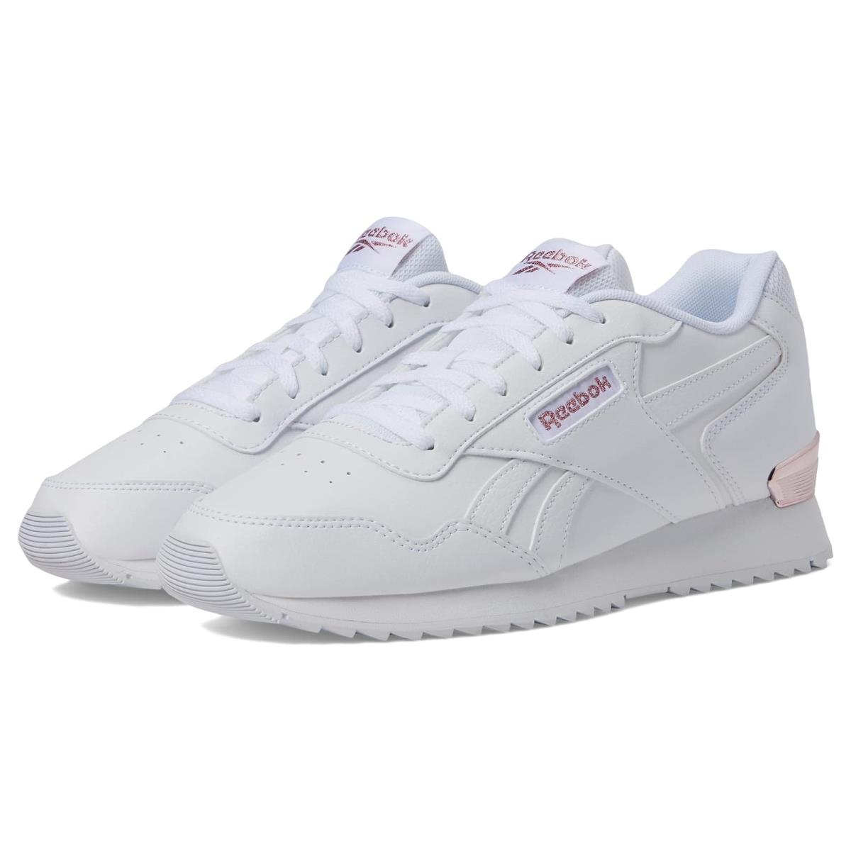 Woman`s Sneakers Athletic Shoes Reebok Glide Ripple Clip White/Rose Gold